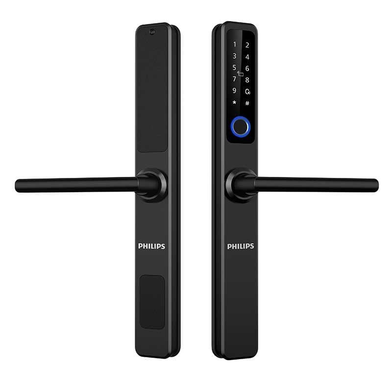 Khóa điện tử Philips DDL608-5HWS cửa nhôm màu đen