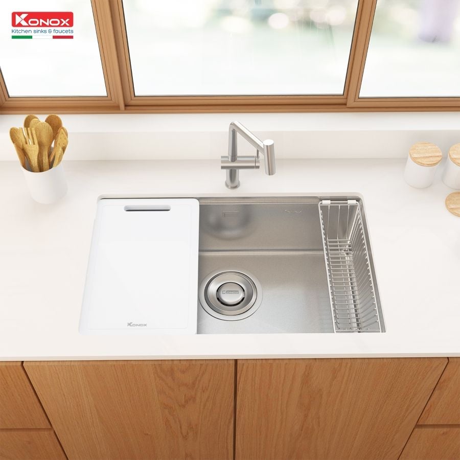 Chậu rửa bát chống xước Konox TARI 7648SR