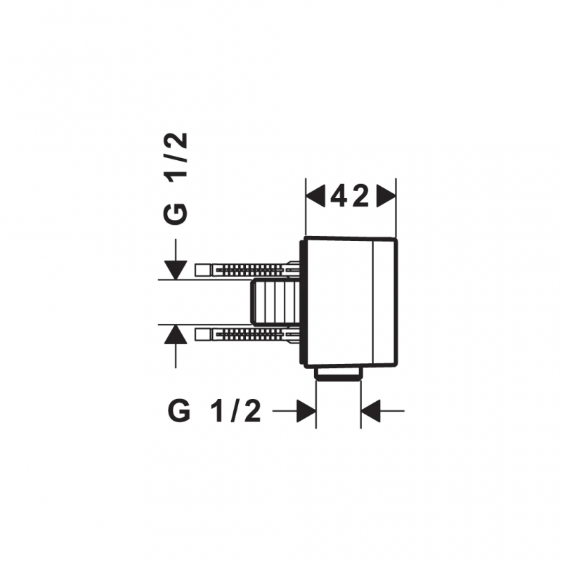 Phụ kiện cấp nước có giá đỡ sen AXOR One 589.52.701