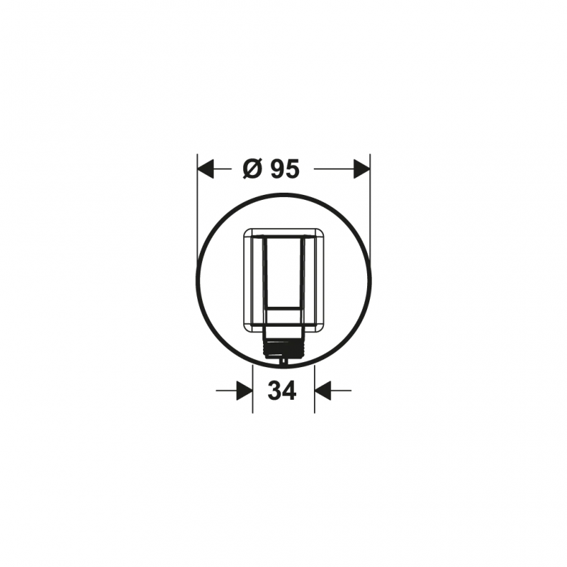 Phụ kiện cấp nước có giá đỡ sen FixFit S Hansgrohe 589.55.965