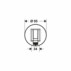 Phụ kiện cấp nước có giá đỡ sen FixFit S Hansgrohe 589.55.965