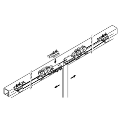 Phụ kiện cho cửa trượt 2 cánh Hafele 940.44.002