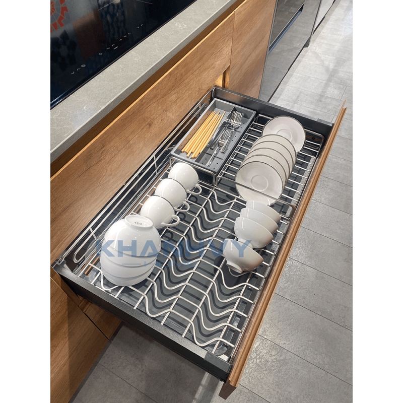 Phụ kiện tủ bếp với thành ray hộp 800mm Imundex 7 809 110