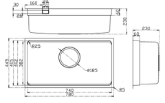 Chậu rửa chén Kluger KU7844FS BASIC