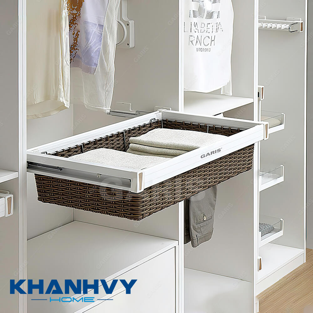 Giá để đồ gấp gọn bằng nan mây thân thiện với môi trường