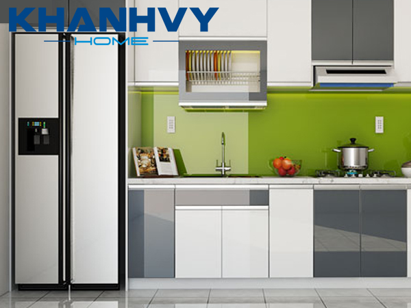 Cách bố trí tủ bếp 2m