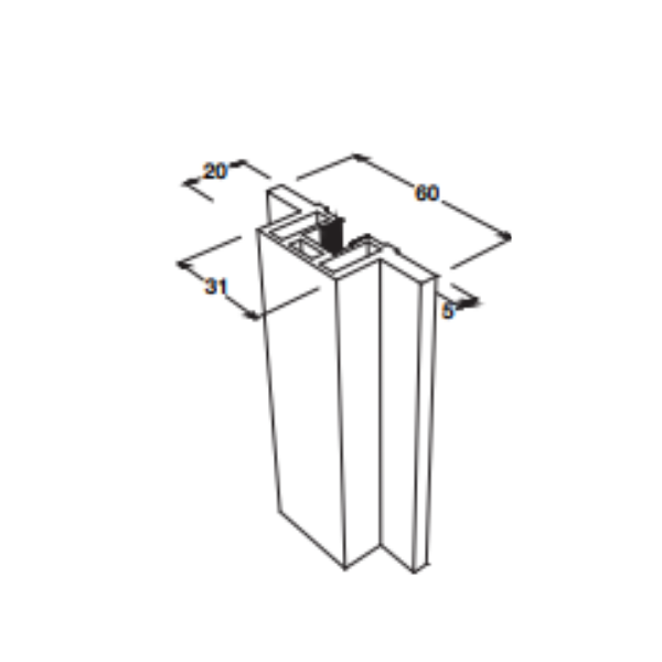 PROF.HANDLE SIL.POL 3M Hafele 403.75.354