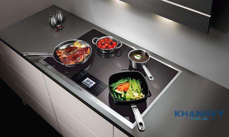 Sử dụng các vùng nấu với mức công suất hợp lý, nấu nhanh và tiết kiệm điện năng hơn