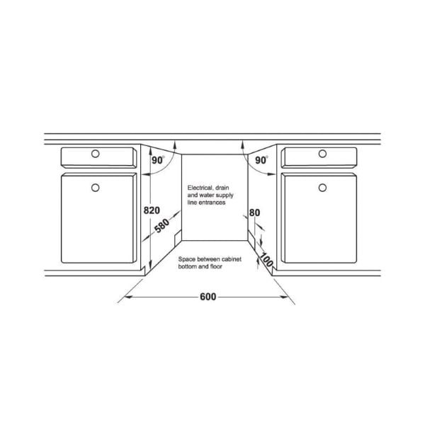 Máy rửa chén âm tủ Hafele HDW-FI60AB 538.21.330