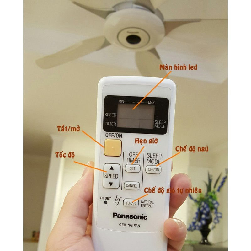 Quạt trần 5 cánh Panasonic F60WWK
