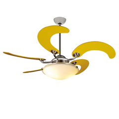 Quạt trần hiện đại cánh gỗ Mr.Vu CSOLE YELLOW