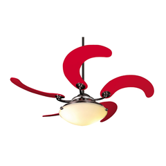 Quạt trần hiện đại cánh gỗ Mr.Vu SOLE RED