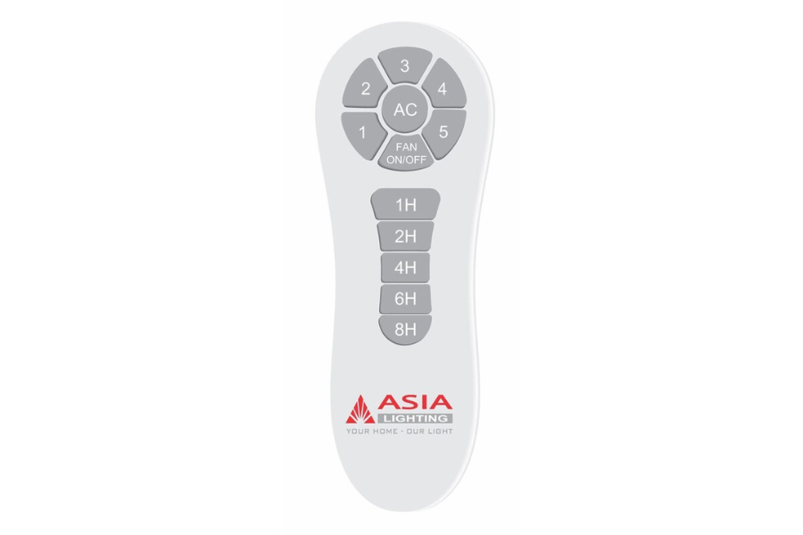 Quạt trần Asia Lighting QT05-G-01 5 cánh màu gỗ