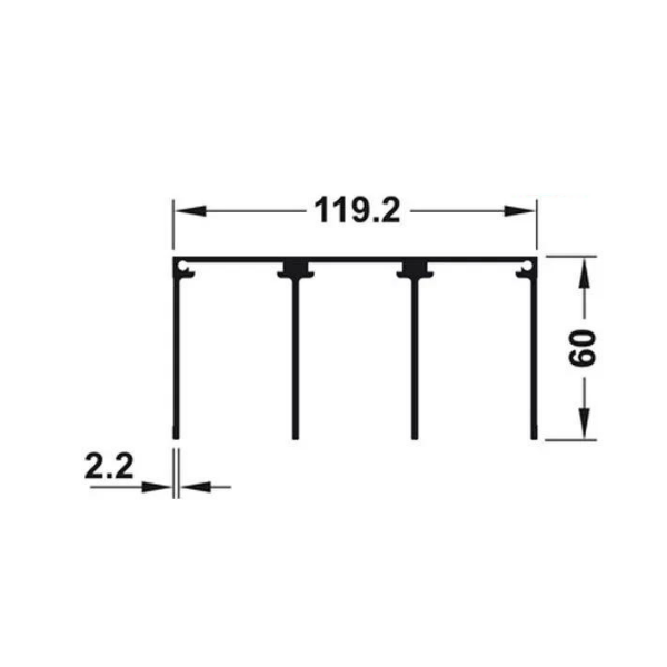 Ray ba dẫn hướng trên Hafele 403.71.960