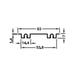 Ray đôi dẫn dưới màu đồng Hafele 403.75.406