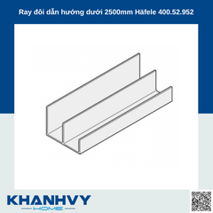 Ray đôi dẫn hướng dưới 2500mm Häfele 400.52.952