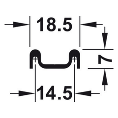 Ray đôi dẫn trượt dưới Hafele 415.11.605