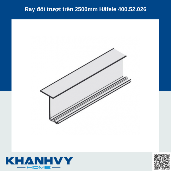 Ray đôi trượt trên 2500mm Häfele 400.52.026