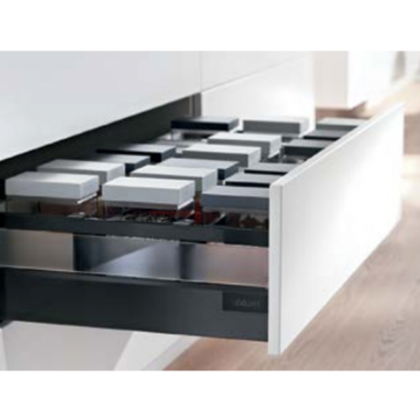 Ray hộp giảm chấn Blum X4 Màu đen 30kg 550.93.375