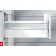 Ray hộp giảm chấn Blum X4 màu xám 50kg 551.23.253