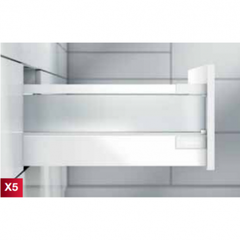 Ray hộp giảm chấn Blum X5 màu xám 50kg 551.23.254