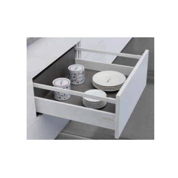 Ray hộp Hafele S2 chức năng giảm chấn màu trắng 552.55.706
