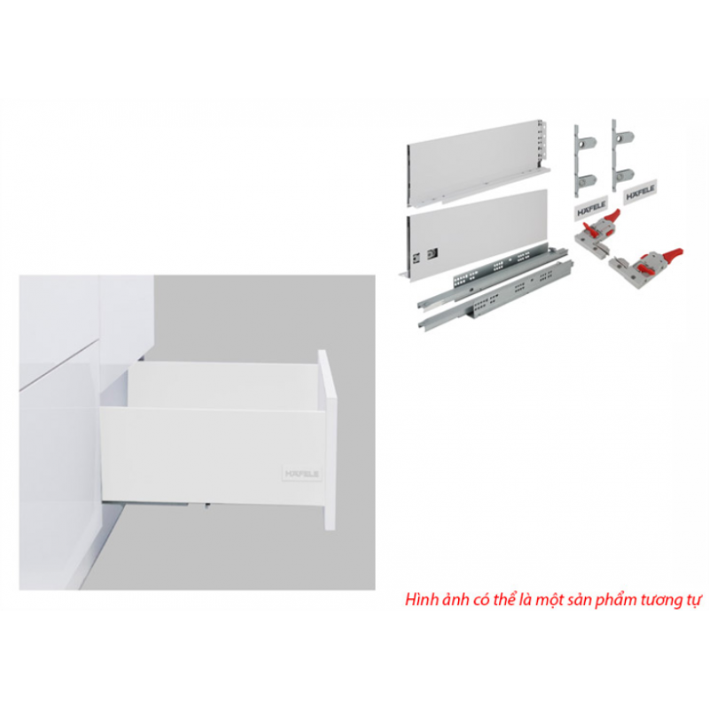 Ray hộp Hafele S4 chức năng nhấn mở Màu Trắng 552.55.705