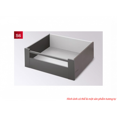 Ray hộp Hafele S6 chức năng giảm chấn Màu Xám 552.55.308