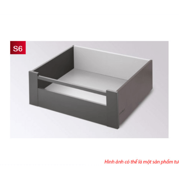 Ray hộp Hafele S6 chức năng giảm chấn Màu Xám 552.55.308