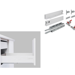 Ray hộp Hafele X1 chức năng nhấn mở màu trắng 552.35.735