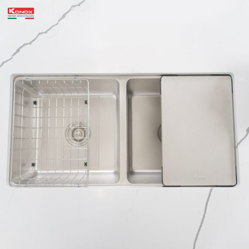 Chậu rửa bát Konox Undermount Sink KN8646DU Dekor Full
