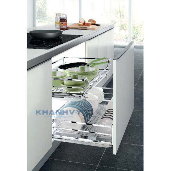 Rổ chén dĩa diamond giảm chấn inox 304 Higold 301505