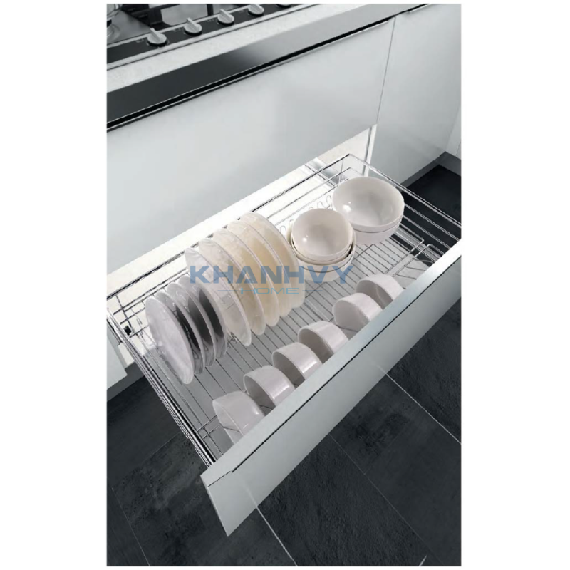 Rổ chén dĩa ray giảm chấn bắt mặt hộc Higold 303601