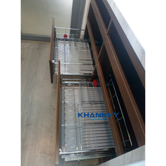 Rổ chén dĩa ray giảm chấn bắt mặt hộc Higold 303602
