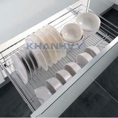 Rổ chén dĩa ray giảm chấn bắt mặt hộc Higold 303603 Outlet