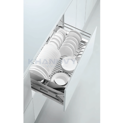 Rổ chén, dĩa, ray giảm chấn bắt mặt hộc inox 304 Higold 303324