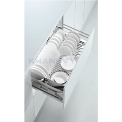 Rổ chén, dĩa, ray giảm chấn bắt mặt hộc inox 304 Higold 303325