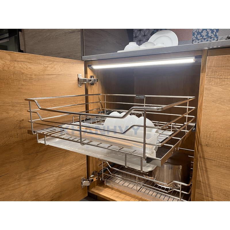 Rổ đựng chén dĩa 4 sides, cửa bản lề 600mm Imundex 7 809 120