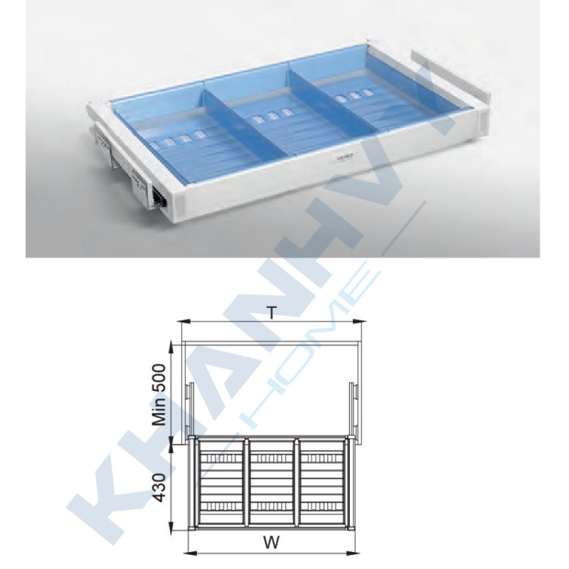 Rổ đựng quần áo giảm chấn Higold 703185