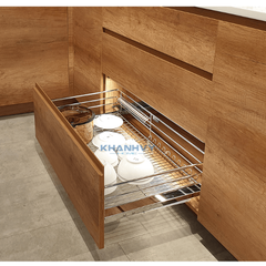 Rổ đựng xoong nồi 3 sides, gắn với cửa tủ 600mm Imundex 7 809 124