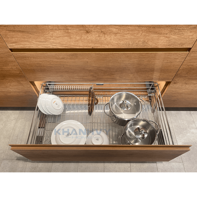 Rổ đựng xoong nồi 3 sides, gắn với cửa tủ 800mm Imundex 7 809 126