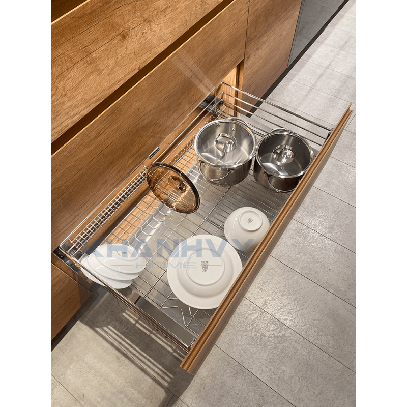 Rổ đựng xoong nồi 3 sides, gắn với cửa tủ 900mm Imundex 7 809 127