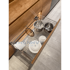Rổ đựng xoong nồi 3 sides, gắn với cửa tủ 900mm Imundex 7 809 127