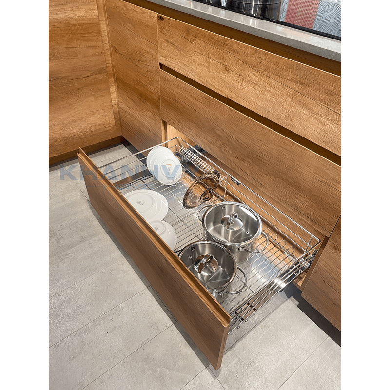 Rổ đựng xoong nồi 3 sides, gắn với cửa tủ 900mm Imundex 7 809 127