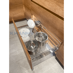 Rổ đựng xoong nồi 3 sides, gắn với cửa tủ 900mm Imundex 7 809 127