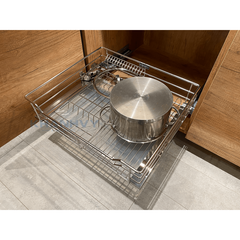 Rổ đựng xoong nồi 4 sides, cửa bản lề 600mm Imundex 7 809 116