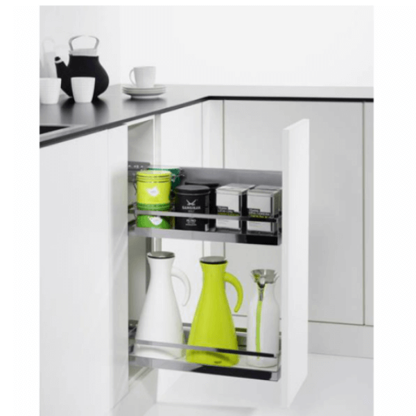 Rổ kéo 2 tầng cho tủ rộng 300mm Hafele 545.53.763 loại mở trái
