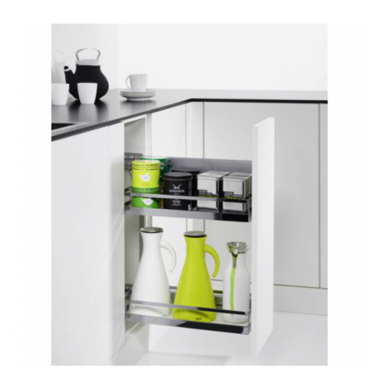 Rổ kéo 2 tầng cho tủ rộng 400mm Hafele 545.53.765 loại mở trái