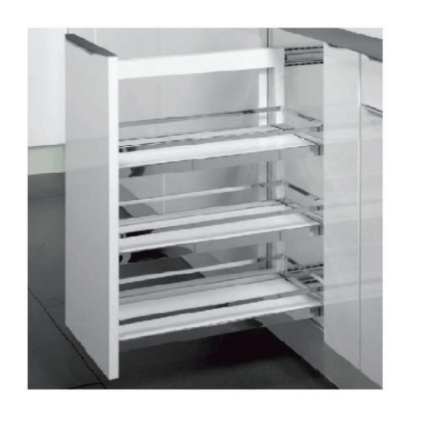 Rổ kéo 3 tầng cho tủ rộng 250mm Hafele 545.53.767 loại mở trái