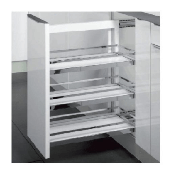 Rổ kéo 3 tầng cho tủ rộng 300mm Hafele 545.53.769 loại mở trái